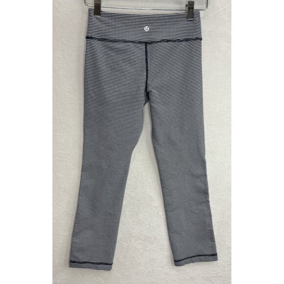 Lululemon Women's Coast To Class Cropped Pants in Gingham Inkwell Size 4 - Picture 7 of 8